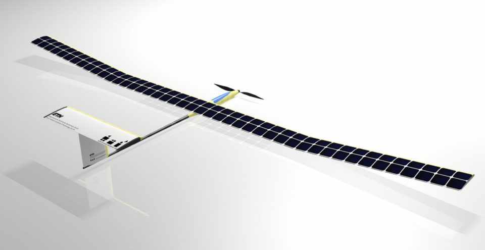As asas do AtlantikSolar são cobertas por painéis fotovoltaicos (Divulgação) 