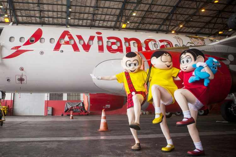 A parceria celebra o mês das crianças e os 80 anos de Maurício de Souza (Avianca)