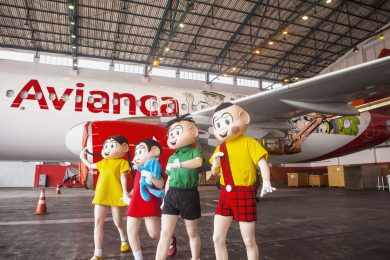 O avião da Turma da Mônica vai voar por todo o Brasil (Avianca)
