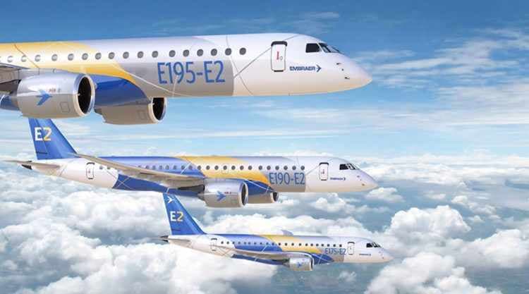 A Embraer já acumula mais de 600 pedidos por jatos da nova geração (Embraer)