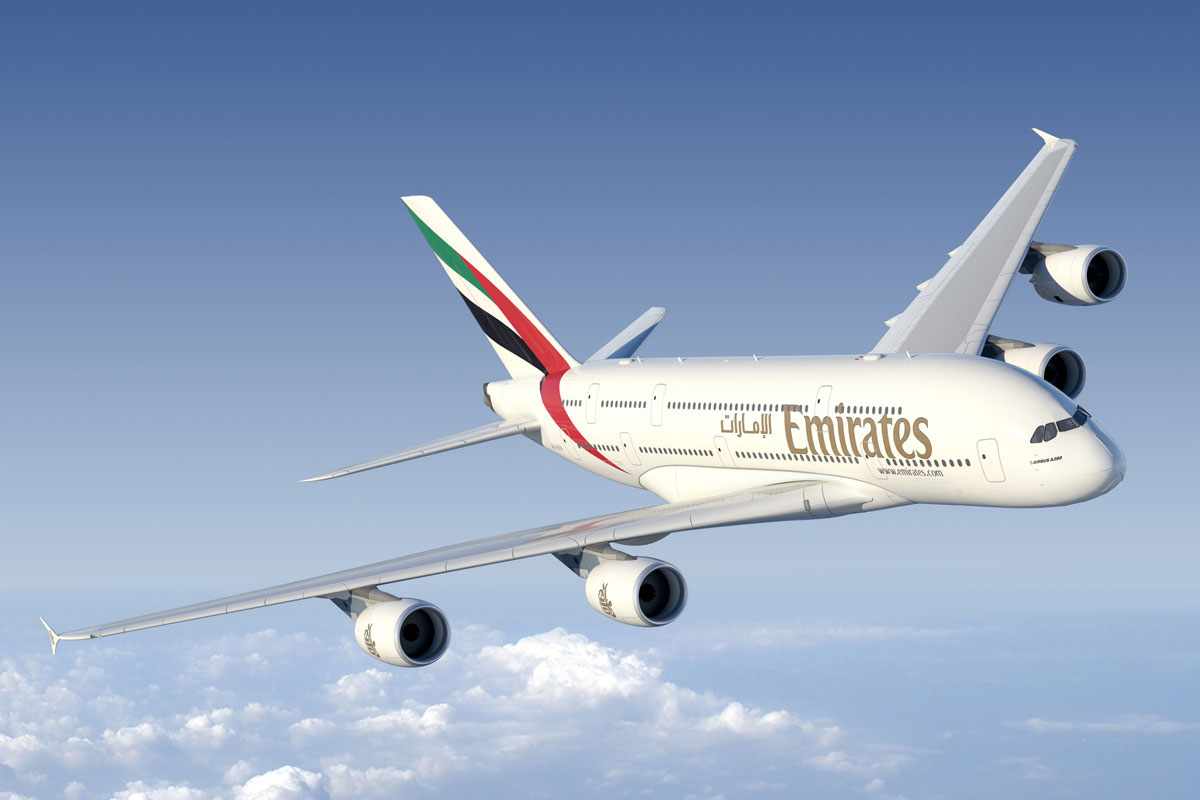 A Emirates Airlines possui uma frota com 65 aeronaves Airbus A380 (Emirates Airlines)