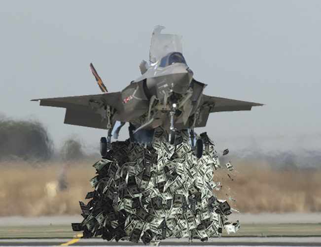 O desenvolvimento do F-35 já consumiu US$ 400 bilhões e o caça ainda não está completo (Reprodução)