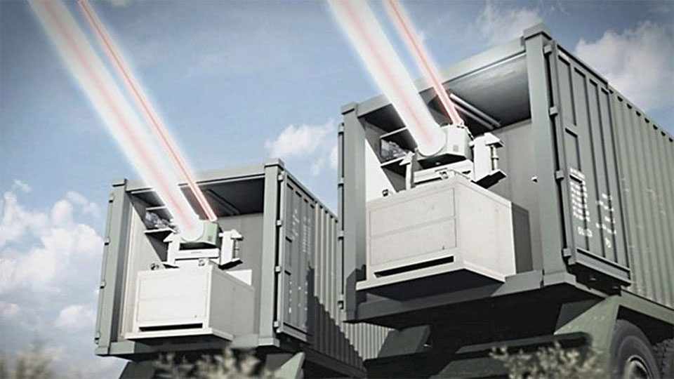 O canhão de laser israelense pode abater um drone a 2 km de distância (Rafael Systems)