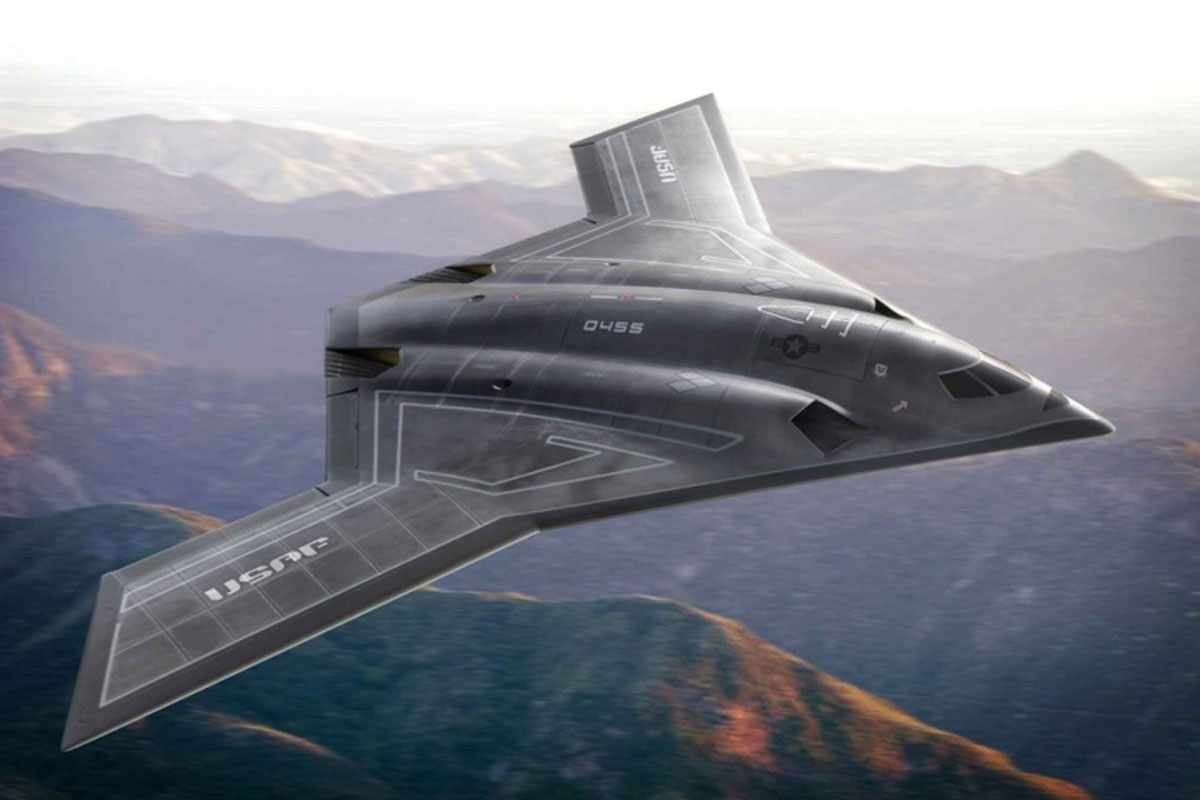 Concepção artística do bombardeiro stealth proposto pela Northrop Grumman (Divulgação)