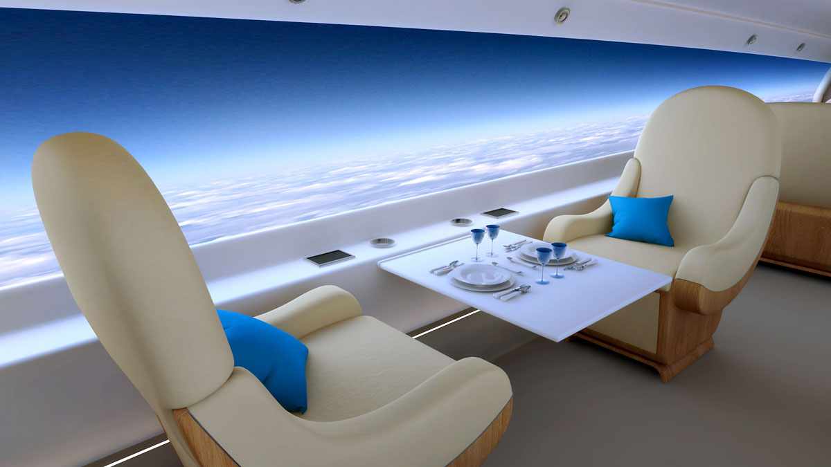 Para reduzir custos e melhorar a performance, a Spike planeja um avião sem janelas (Spike Aerospace)
