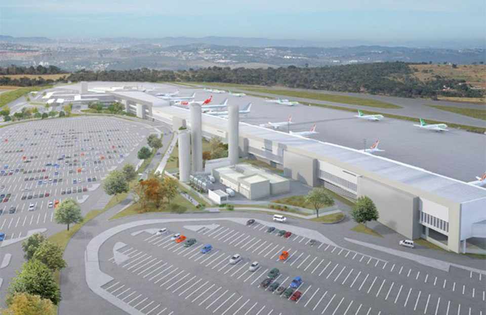 Com o terminal 2 concluído, Confins poderá receber até 22 milhões de passageiros por ano (BH Airport)