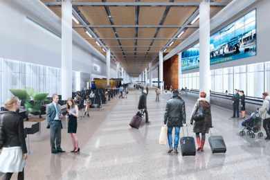 O novo terminal terá 17 portões de embarque, sendo três exclusivos para voos internacionais (BH Airport)