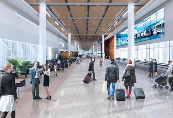 O novo terminal terá 17 portões de embarque, sendo três exclusivos para voos internacionais (BH Airport)