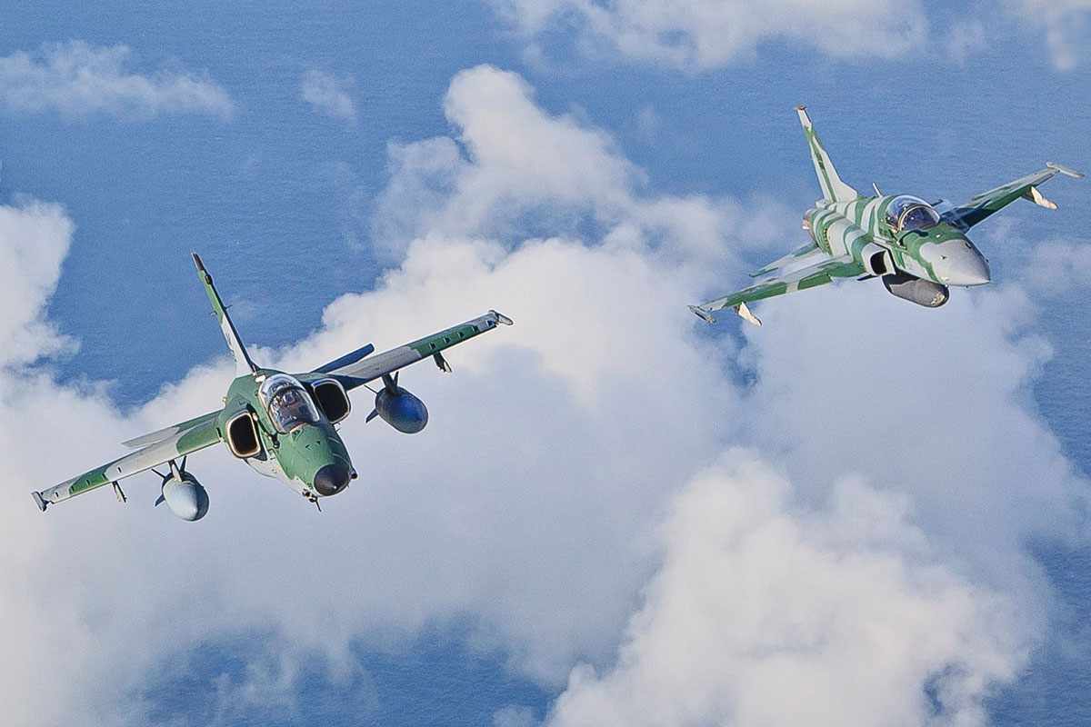 O AMX e o F-5 são as principais aeronaves de defesa e ataque do Brasil (FAB)