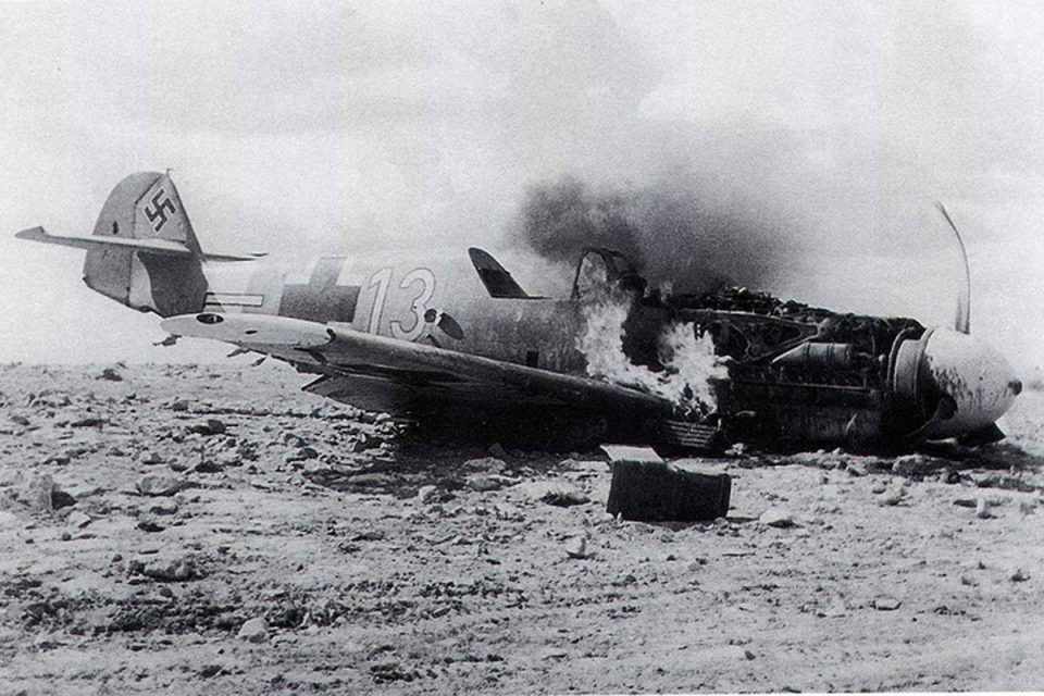 O caça alemão Bf 109 foi a principal vítima da aviadora russa (Domínio Público)