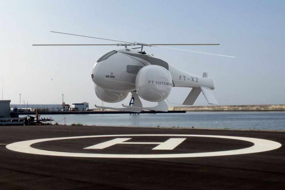O helicóptero não tripulado começa a ser fabricado em 2016 (FT Sistemas)