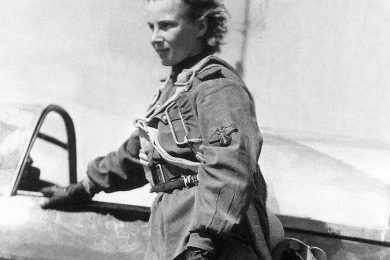 Durante a Segunda Guerra Mundial, Lydia Litvyak abateu 12 aviões alemães (Domínio Público)