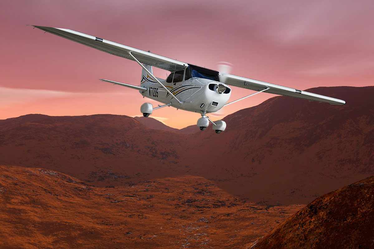 Um Cessna 175 consegue voar em Marte, mas com algumas condições especiais...