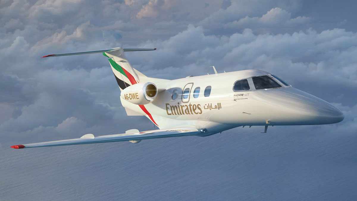 Escola com asas: Embraer Phenom 100E tem equipamentos semelhantes aos de jatos de grande porte (Embraer)