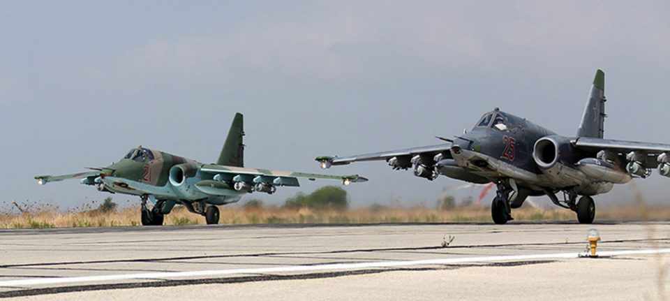 Apesar de pequeno, o Su-25 possui um poder de fogo devastador (Ministério da Defesa da Rússia)