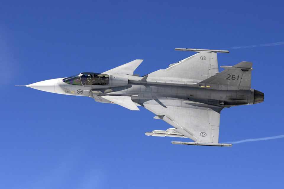 Os novos caças Gripen começam a chegar ao Brasil a partir de 2019 (SAAB)