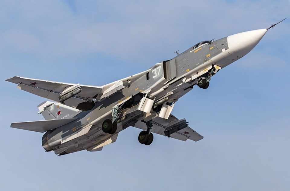 O Sukhoi Su-24M é um bombardeiro tático (VKS)