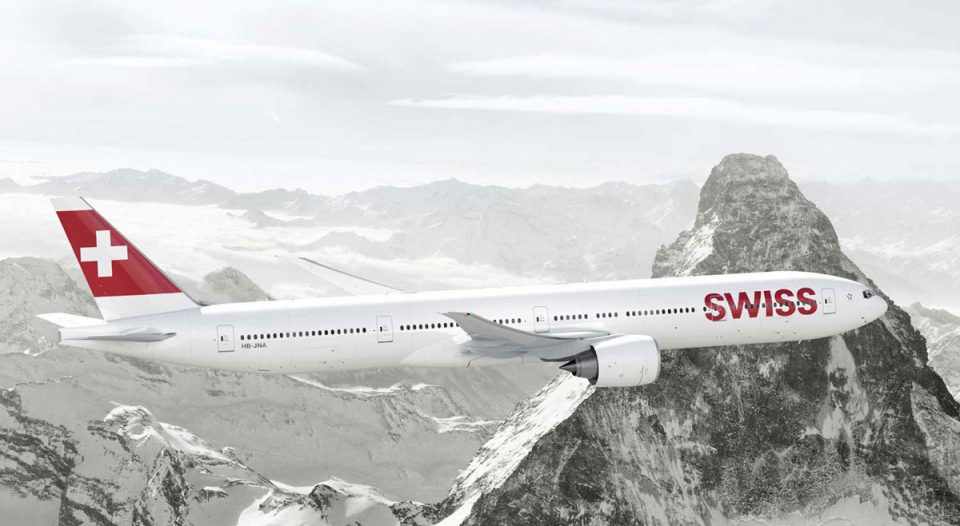 A Swiss passou a voar recentemente para o Brasil com os jatos 777 (Swiss Air)