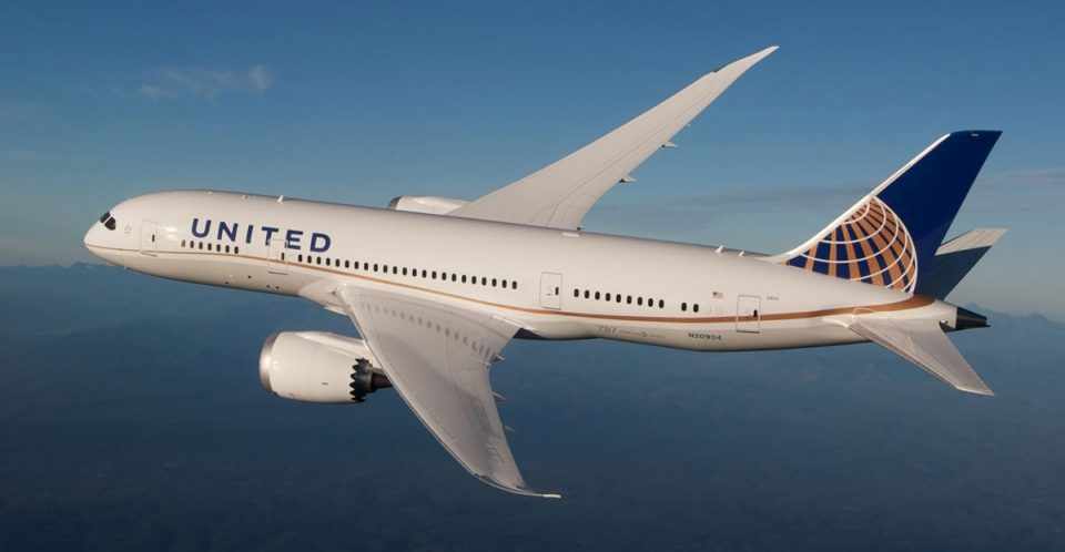 A United opera no Brasil com os modernos Boeing 787 (United)