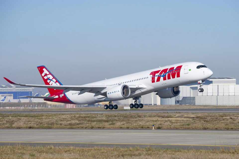 A TAM começa a voar com seu primeiro A350 a partir de janeiro (Airbus)