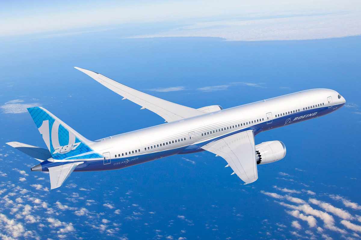 O 787-10 é grande apenas em tamanho; a autonomia do modelo será o menor da série (Boeing)