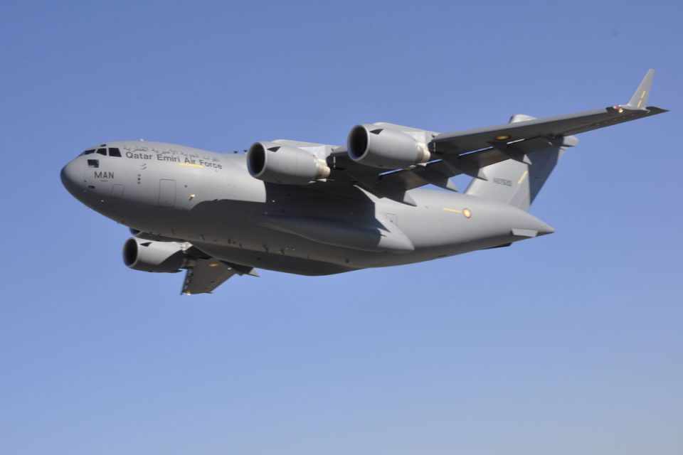 O Qatar agora possui quatro C-17; o maior operador é os EUA, com 223 aparelhos (Boeing)