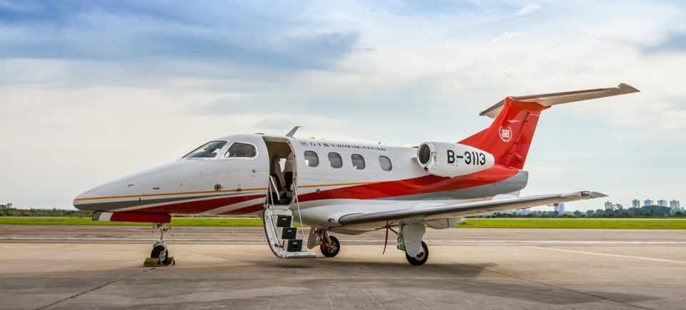 O Phenom 100 pode transportar até 7 passageiros (Embraer)