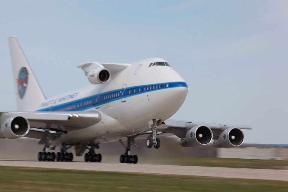 A Pratt & Whitney usa um 747 SP para testar novos motores em voo (Pratt & Whitney)