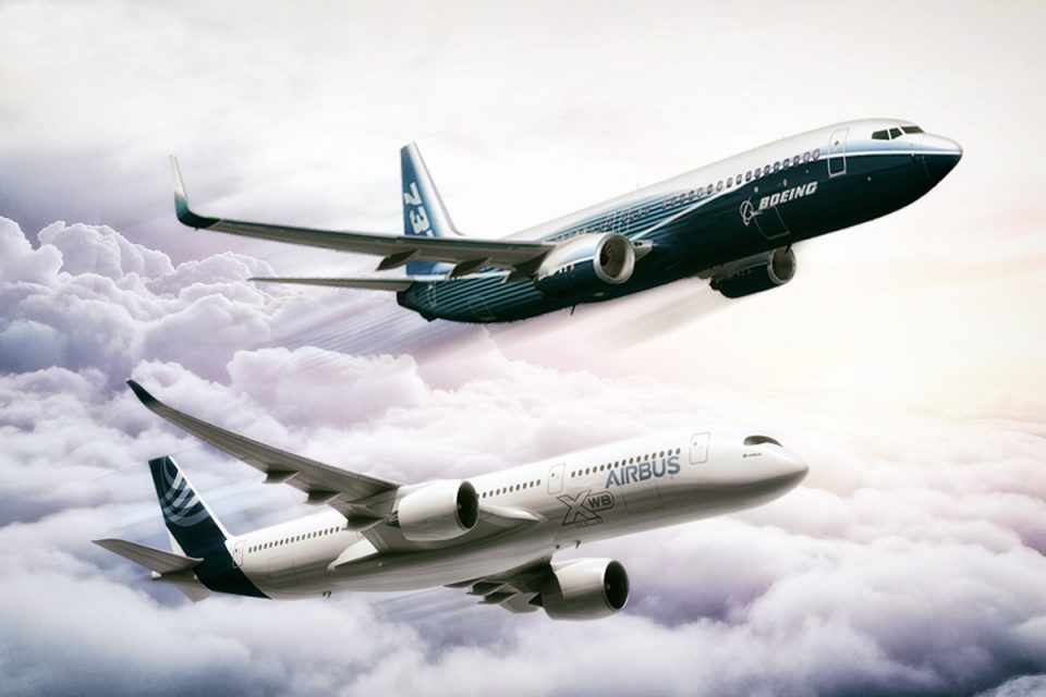 A Boeing entregou mais aeronaves, mas a Airbus recebeu mais pedidos (divulgação)