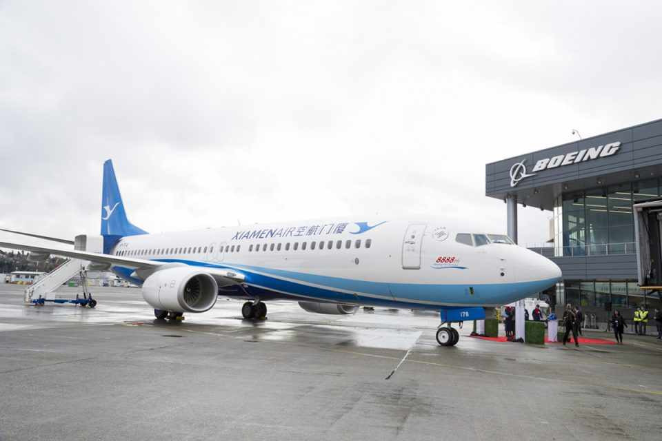 O Boeing 737 número 8.888 é o novo amuleto da sorte da Xiamen Airlines (Boeing)