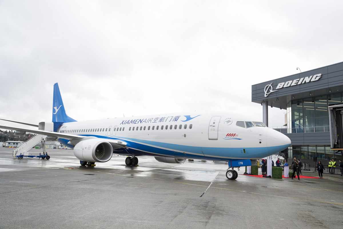 O Boeing 737 número 8.888 é o novo amuleto da sorte da Xiamen Airlines (Boeing)