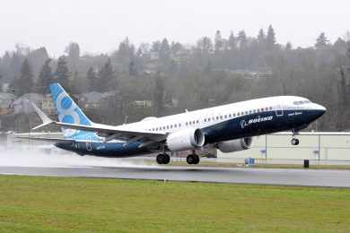 O 737 MAX 8 tem capacidade para transportar até 175 passageiros (Boeing)
