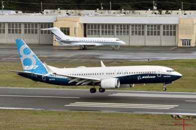 O primeiro voo do 737 MAX durou duas horas e 47 minutos (Boeing)