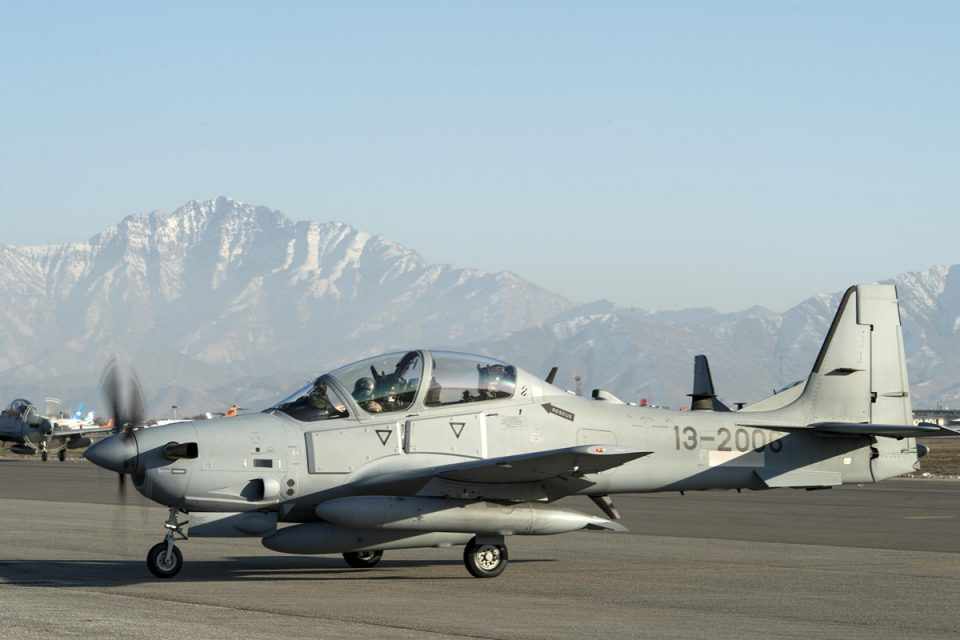 Super Tucanos montados nos EUA já estão em operação no Afeganistão (USAF)
