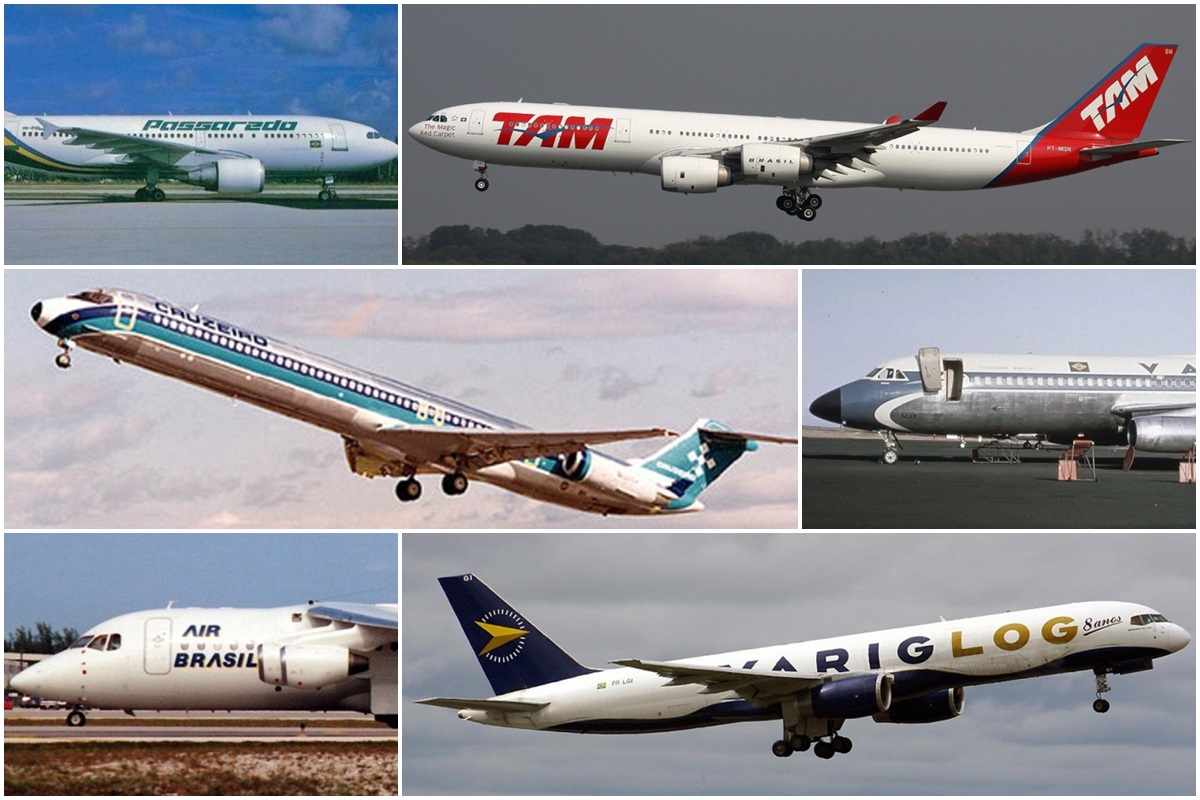 Airbus A310, Boeing 757, BAe 146, MD-80... Já viu esses aviões pelo Brasil?