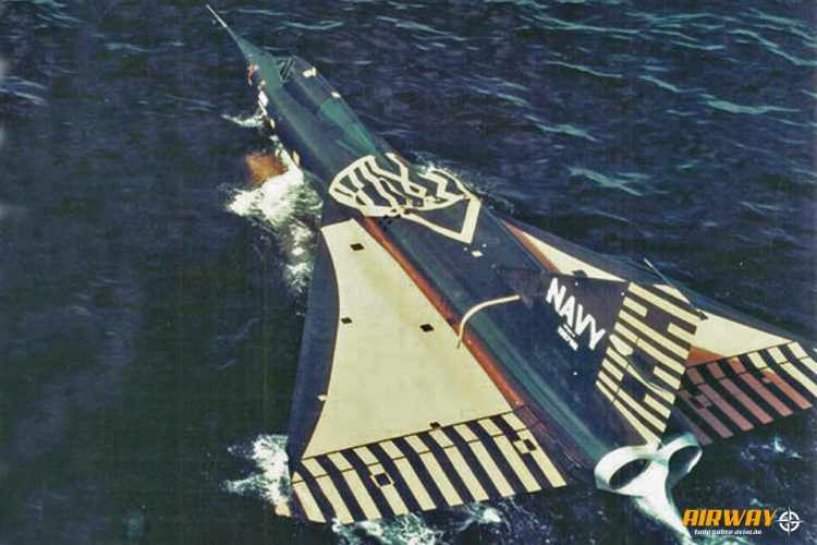 O primeiro Sea Dart prepara-se para decolar pela primeira vez em abril de 1953