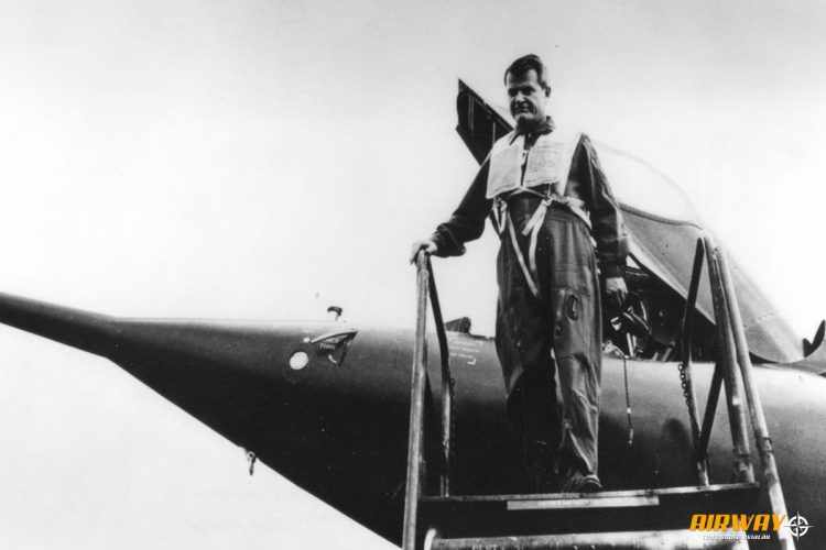 E. D. "Sam" Shannon, um dos pilotos do Sea Dart