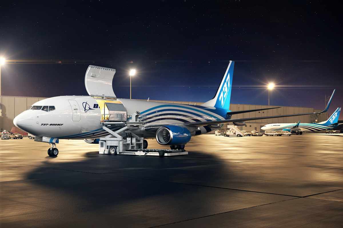 O Boeing 737 BCF pode transportar quase 24 toneladas de carga (Boeing)