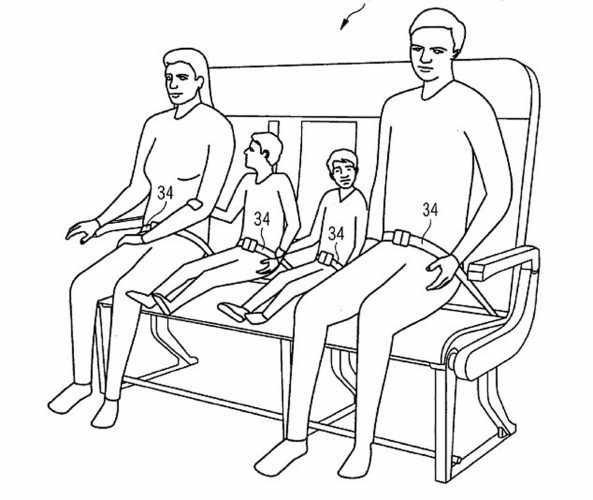 O mesmo assento também pode ser utilizado por uma família (Airbus)