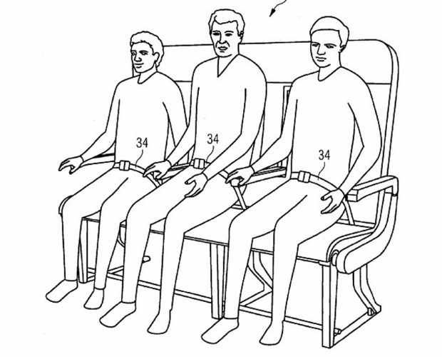 A fileira também pode ser utilizada normalmente por três passageiros (Airbus)