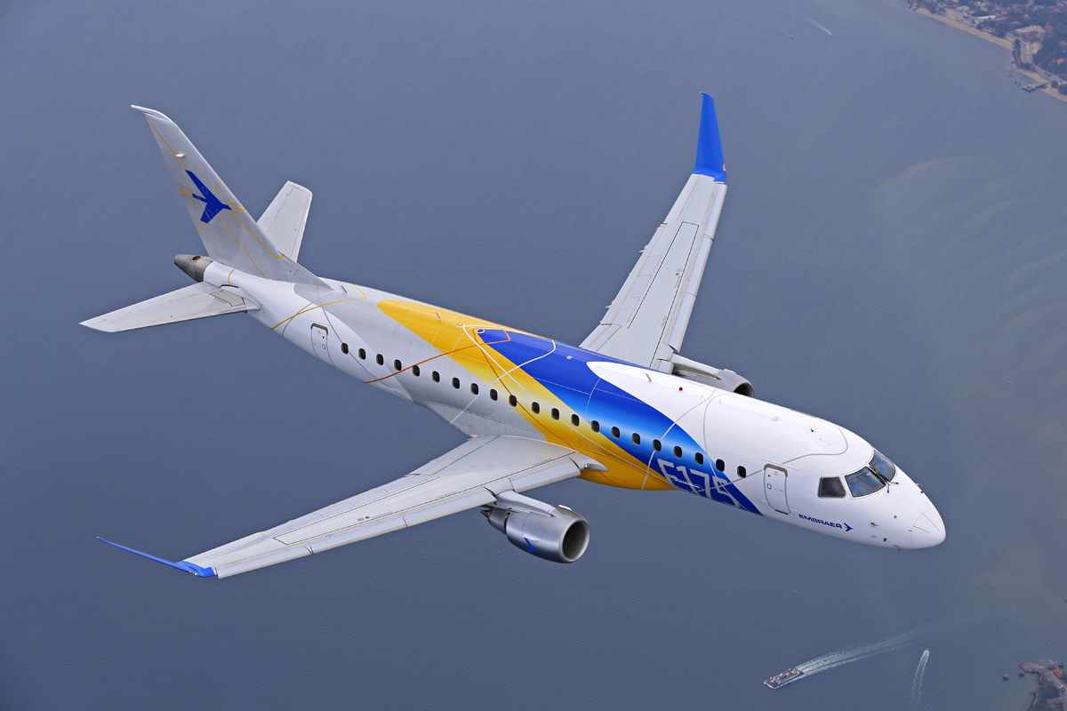 A Embraer é líder mundial no segmento de aeronaves para até 130 passageiros (Embraer)