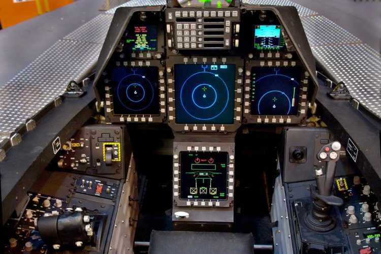 Cockpit do F-22 Raptor