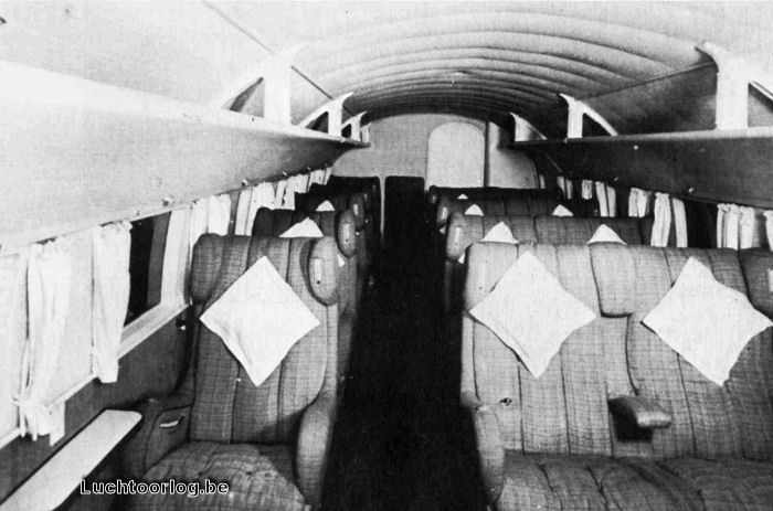 A aeronave tinha capacidade para transportar 26 passageiros ou 30 soldados na versão militar (Domínio Público)
