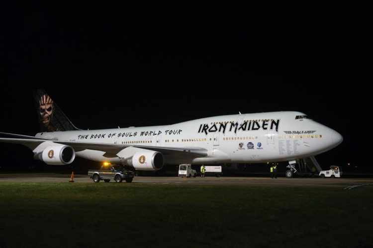 O Boeing 747 "Ed Force One" vai levar o Iron Maiden para 35 países (Iron Maiden)