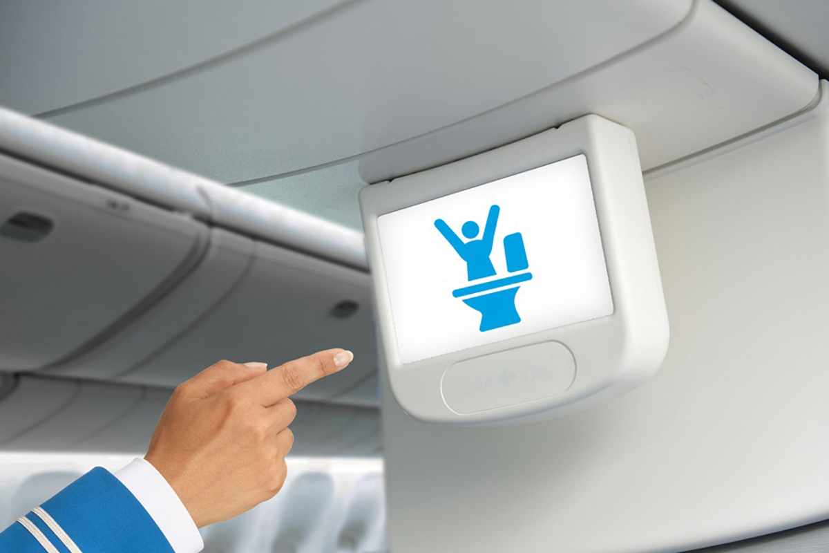 Não se preocupe: o vaso sanitário não vai sugar você durante o voo (KLM)