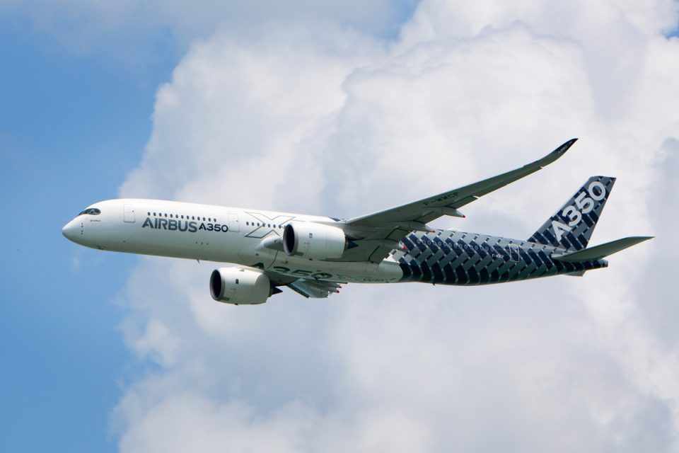O Airbus A350-900 é avaliado em cerca de US$ 308 milhões (Airbus)