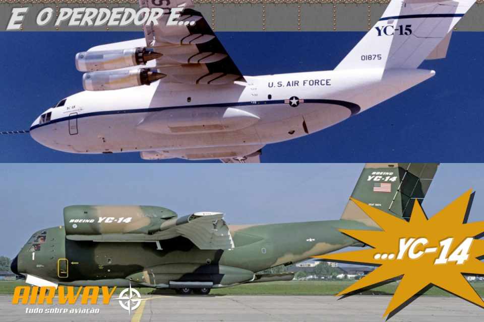 O YC-14 tinha o sistema mais inovador para decolar em curto espaço de pista, mas quem levou foi o YC-15
