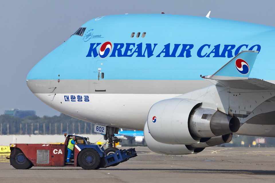 O Boeing 747-400F é o principal cargueiro da Korean Air Cargo (Maarten Visser)