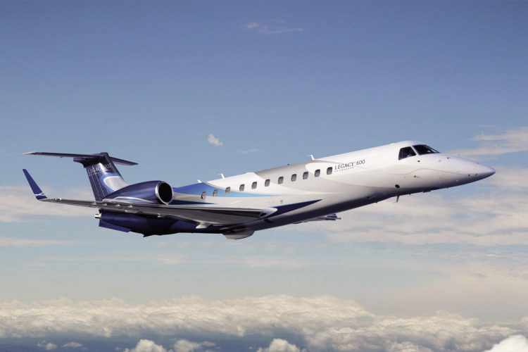 O Legacy 600 pode ser configurado para transportar até 15 ocupantes (Embraer)