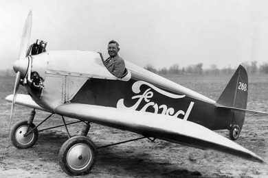 O Ford Flivver foi uma tentativa de Henry Ford se criar um avião popular, tal como o Ford T (Domínio Público)